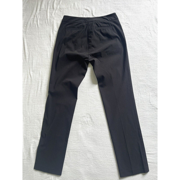 Avenue Montaigne Barolo Pants Straight Leg Black Pockets Stretch Size 10 USA - Picture 2 of 13